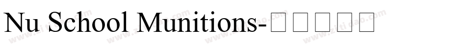 Nu School Munitions字体转换
